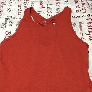Red velvet work out shirt
